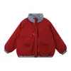 Casaco de Penas Infantil Pudding Haru 2025 Inverno Xadrez Azul e Branco Usável dos Dois Lados Casaco de Penas para Meninas 90 Penas de Pato Branco
