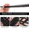 Peluca Africana Enrollada de 24 Pulgadas Desgarro Manual Oruga Afro Kinky Cabello para Trenzas Marley