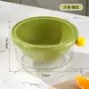 Cesta de Drenagem de Dopamina de Camada Dupla para Uso Doméstico, Cesta de Frutas Fofa com Funções de Lavagem e Drenagem, Bandeja de Frutas Espessada e Cesta de Lavagem de Vegetais