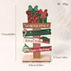 Ornamentos de Mesa Árvore de Natal de Madeira para Novo Produto Transfronteiriço Ornamentos de Boneco de Neve Velho Decorações de Natal Ornamentos de Homem de Gengibre