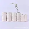 Fabricante de cuerda de algodón de tres cabos hecha a medida para hacer zongzi, cuerda tejida a mano para tapices, cuerda de algodón pura para atar flores y decorativa