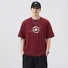 Ropa para Hombre Fengshe / Camiseta de Manga Corta Nueva de Verano 2026 para Hombre, Versátil Camiseta Casual de Peso Pesado con Estampado de Letras