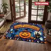 Ilustração de Desenho Animado Decoração de Halloween Tapete de Chão Resistente ao Desgaste Durável Tapete de Entrada Tapete para Banheiro Absorvente de Água Antiderrapante