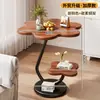 Mesa Lateral de Sofá para Uso Doméstico, Quarto, Sala de Estar, Mesinha de Centro Pequena, Mesa de Cabeceira, Mesa Redonda Pequena para Varanda, Mesa Pequena Estilo Vintage, Prateleira de Armazenamento
