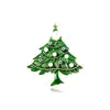 Set de Broches Navideños con Diseños de Muñeco de Nieve, Árbol de Navidad, Reno y Corona, Adornado con Diamantes, para un Ambiente Festivo y como Accesorio