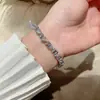 Una variedad de flores de primavera Flor flash diamante pulsera ajustable de tirar amor simple circón todo-combinable pulsera apilada joyería