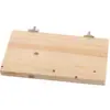 Plataforma de Madera Maciza para Pájaros, Pedal para Loro, Plataforma de Descanso, Peonía Piel de Tigre, Palo de Descanso Fénix Negro, Soporte Colgante, Accesorios para Jaulas de Pájaros