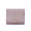 Cartera corta popular para mujer de Amazon, estilo japonés y coreano, fresca y simple, plegable con broche, monedero para estudiantes, tarjetero para mujer