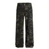 Pantalones Cargo Camuflaje Estilo Retro Americano 2025 para Hombres y Mujeres, Nuevo Estilo Urbano Sueltos Rectos Versátiles Casuales Largos de Moda
