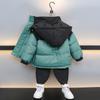 Ropa para Niños Niños Chaqueta de Plumas de Invierno 2025 Nueva Guapo Niñito Bebé Ropa Exterior de Algodón de Invierno Chaqueta Engrosada