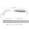 Cuchillo Pequeño Curvo de Acero Inoxidable Yangjiang, Cuchillo para Plátano, Cuchillo de Hoja Curva, Cuchillo para Piña, Cuchillo Gancho para Yaca, Cuchillo para Cortar Cebollín, Cuchillo Curvo con Mango de Acero