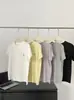 Oferta especial~ Camiseta de manga corta de algodón Tencel bordada en 3D de Caballo Azul para mujer, corte holgado, top de cuello redondo, camiseta de capa interior