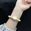 Gatito de Madera Nuevo Gatito Chino Pulsera de Gatito para Mujer Verano 2024 Nuevo Popular en Internet Pulsera para Novia Pulsera Retro