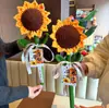 Nuevo Producto Terminado de Girasol de Hilo Tejido Gigante, un Imprescindible para Aprobar Exámenes, un Pequeño Regalo para Graduación de Secundaria y Universidad, una Flor Ceremonial