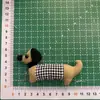 Nuevo Dibujo Animado Empalme Tira Larga Cabeza de Perro Oso DIY Forma de Perro Dachshund Pasador Accesorios para Maletas Ropa Accesorios