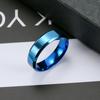 Anel Feminino Muito Fino de Aço Titânio Simples Par de Anéis Casal 18k Joia Distintiva de Aço Inoxidável Anel de Junta Anel de Dedo Anel da Moda