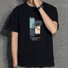 Camiseta Masculina de Manga Curta de Algodão Puro de Verão Marca Trbottomy Versátil para Casal Camiseta Masculina Exportação Camiseta Básica Personalização de Logo
