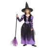 Cosplay de Bruxinha Preta de Halloween Fantasia Infantil Baile de Formatura Cosplay de Bruxinha Infantil Fantasia de Bruxa Infantil