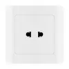 Painel de tomada de interruptor doméstico tipo 86 painel embutido Painel de tomada de parede de cinco furos britânica com soquete USB