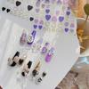 Tomoni relevo nail art adesivos amor Rao cooperação 5D adesivos de unha fofos Phnom Penh amor nail art joias atacado