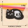 Original bordado adesivos cartoon crânio gato acessórios de vestuário Zhang Zi computador bordado etiqueta animal patch adesivos adesivos adesivos de pano