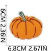 Parches de Tela Bordados de Acción de Gracias de Otoño para Bolsos, Bufandas, Suéteres, Parches Bordados por Computadora de Hongos y Calabazas