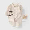 Ropa para Bebés Anyang Pelele para Bebé Clase A Algodón Puro Doble Capa Protección de Vientre Pelele Mariposa Ropa de Dormir para Bebé Pelele Mariposa Sin Costuras