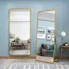 Espejo de Cuerpo Entero para el Hogar, Adecuado para Habitaciones de Niñas, Espejo Grande de Estilo Ins de Moda para Colgar en la Pared, Espejo de Vestir