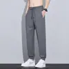 Pantalones de Hielo de Seda para Hombre 2026 Verano Pantalones Largos Pantalones Casuales Pantalones Deportivos Verano Sueltos Cómodos Delgados para Jóvenes