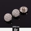 Camisa de Botão Pequeno de Metal Chanel High-end Fine Button Sweater Diamond Button Wool Sweater Fivela Decorativa Costurada à Mão