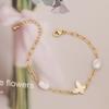 Joias novas transfronteiriças pulseira de pérola personalizada estrela Lua joias de aço inoxidável joias de amor B361