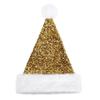 Nuevo Sombrero Decorativo Navideño de Atmósfera Sombrero de Lentejuelas de Doble Capa Sombrero de Felpa Haipai Sombrero Grueso de Pelo Largo Extra Grande para Adultos y Niños