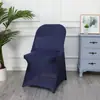 Venta Caliente Al por Mayor Varios Colores Universal Hotel Boda Salón de Banquetes Uso Elástico Plegable Silla Cubierta para Silla