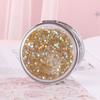 Lente de Aumento Dupla Face com Glitter de Coração Feminino para Estudante, Pequena Portátil de Mão, Flip Dobrável, Novo Produto