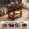 Mesa de té móvil con ruedas, estilo chino nuevo, mesa de comedor plegable, mesa de té, carrito de empuje, sala de estar, apartamento pequeño, mesa auxiliar para sofá