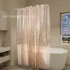 Cortina Separadora de Baño Transfronteriza 3D Modelo Nuevo Peva Impermeable y Antimoho, Separación de Seco y Húmedo para Baño, Juego de Cortina de Ducha sin Taladro