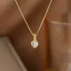 Nuevo Collar Colgante de Estrella con Lazo y Borla Estilo Hada Moda Femenina Simple de Gama Alta Lujo Ligero Cadena para Clavícula