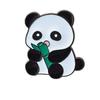 Broche pequeño de panda de dibujos animados, lindo pin de insignia de aleación japonesa, decoración de bolso, hebilla de pin, insignia de ropa personalizada, creativo