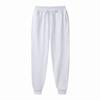 Pantalones deportivos blancos de fitness para hombre de Wish AliExpress, pantalones casuales de color liso cepillado para hombre, pantalones deportivos europeos y americanos.