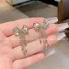 Pendientes de Borla con Lazo de Cristal de Moda y Exquisitos Nuevo Estilo Popular 2025 Pendientes Elegantes de Gama Alta Pendientes Exagerados