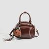 Bolso Pequeño Nuevo de Primavera para Mujer 2026, Bolso Tipo Bowling Texturizado de Alta Calidad, Bolso Cruzado Retro Versátil y Elegante