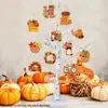 Guirnalda de Hoja de Arce Otoñal de Acción de Gracias Transfronteriza Sombrero de Lunares de Calabaza Árbol de Madera Colgante Decoración Colgante Colgante