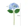 Ramo de flores artificiales de hortensia hidratantes al tacto para interiores y exteriores, arreglo de flores artificiales, adornos de paisajismo para bodas, flores decorativas al por mayor