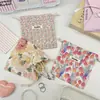 34225 Bolsa de Armazenamento com Cordão Floral Pequeno Pastoral Cosméticos Portátil Batom Organizador de Viagem