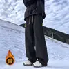 Pantalones impermeables de color dopamina para exteriores de cuatro estaciones, pantalones casuales rectos con cremallera de moda para hombre