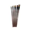 Huatao reparación de muebles reparación de belleza pincel de escritura paquete de 6 pelos mixtos pincel de pelo de nylon reparación de veta de madera pluma