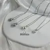 Collar Diana de Plata de Ley para Todo el Cuerpo con Perla Única Accesorios para Niñas Collar con Colgante Cadena de Lana de Lujo Ligero de Gama Alta de Nicho