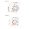 Planta Flor Flor Adesivos de Parede Decorativos Sala de Estar Entrada Quarto Autoadesivos Pintura Removíveis PVC Adesivos de Parede Mural