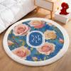 Manta de Noche para Dormitorio Cojín para Niños Alfombra Redonda para Tocador Alfombra Antidesgaste para Piso Silla de Estudio Silla de Computadora Silla Mecedora
