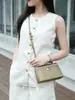 Capa Superior Piel de Vaca Avestruz Bolsa Lonchera de Alta Gama Cuero Genuino Bolso de Mujer Nuevo Estilo Bolso de Mano de Mujer Bandolera Bolsa Cosmética
